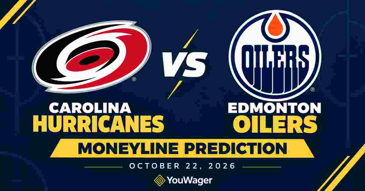 Carolina Hurricanes vs Edmonton Oilers Moneyline Prediction, October 22, 2026