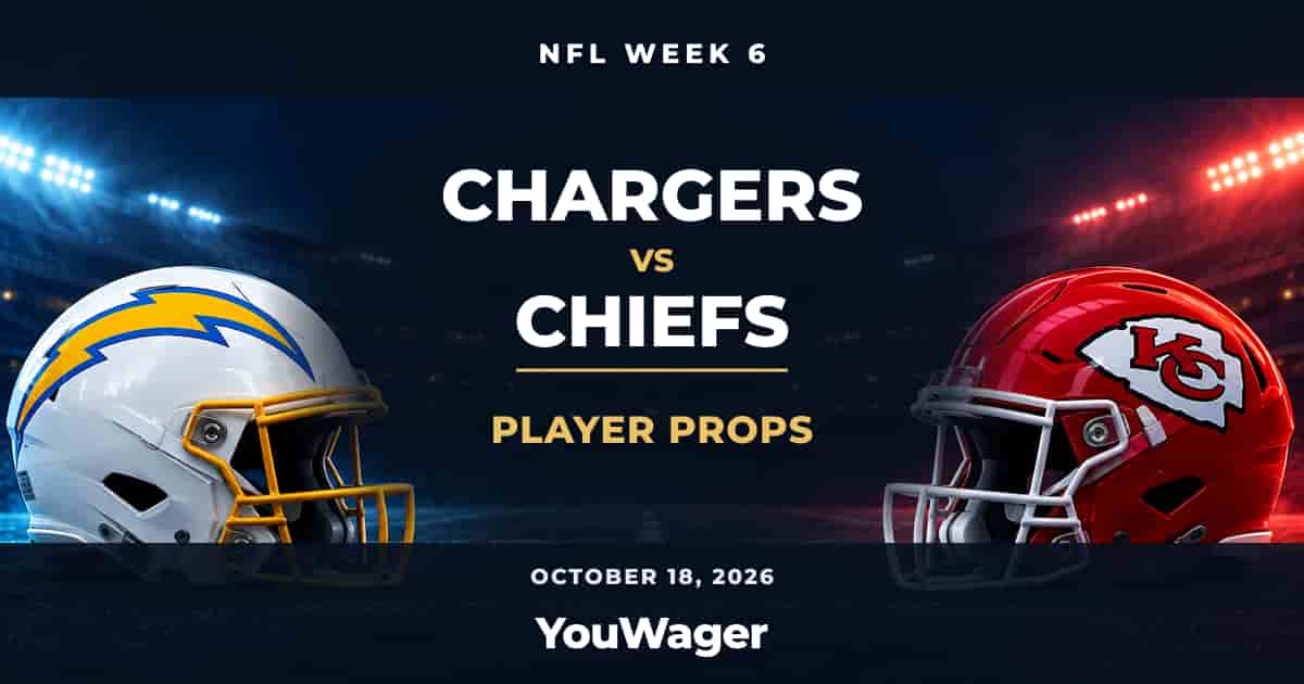 Los Angeles Chargers vs Kansas City Chiefs Player Props, Week 6, October 18, 2026