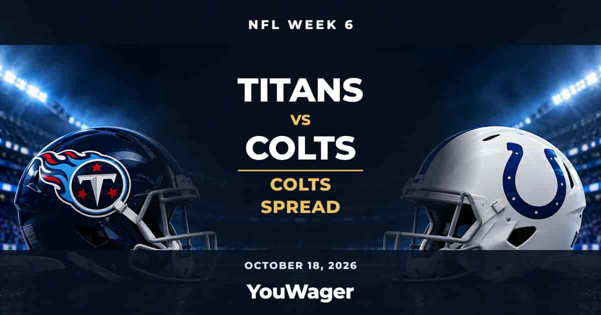 Indianapolis Colts Spread Week 6 vs Tennessee Titans, October 18, 2026