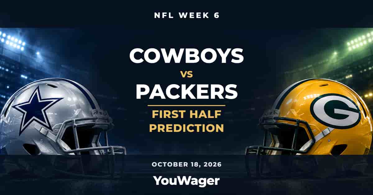 Dallas Cowboys vs Green Bay Packers First Half Prediction, Week 6, October 18, 2026