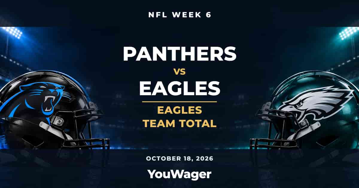 Philadelphia Eagles Team Total vs Carolina Panthers, Week 6, October 18, 2026