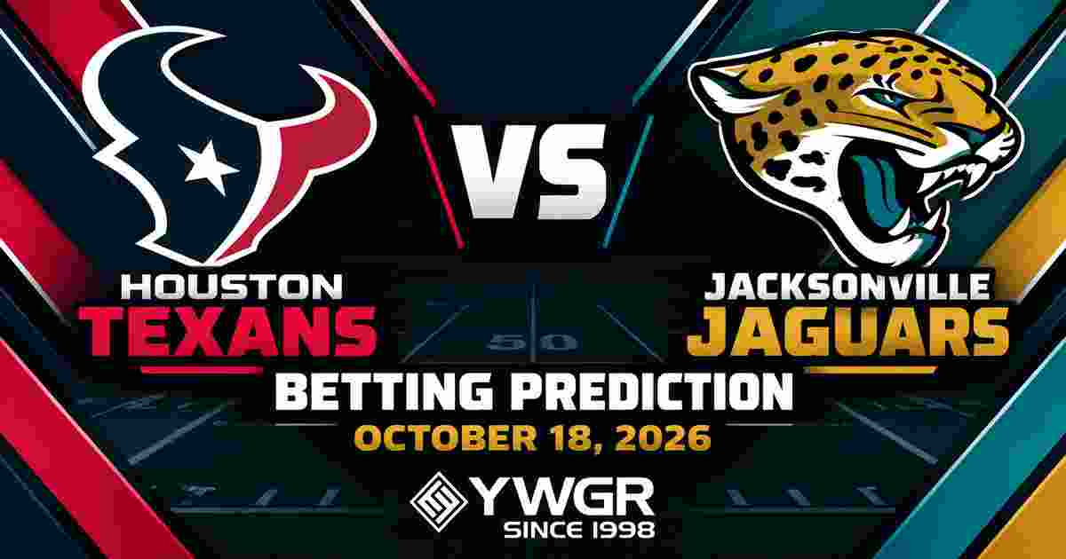 Houston Texans vs Jacksonville Jaguars Betting Prediction, Week 6, October 18, 2026