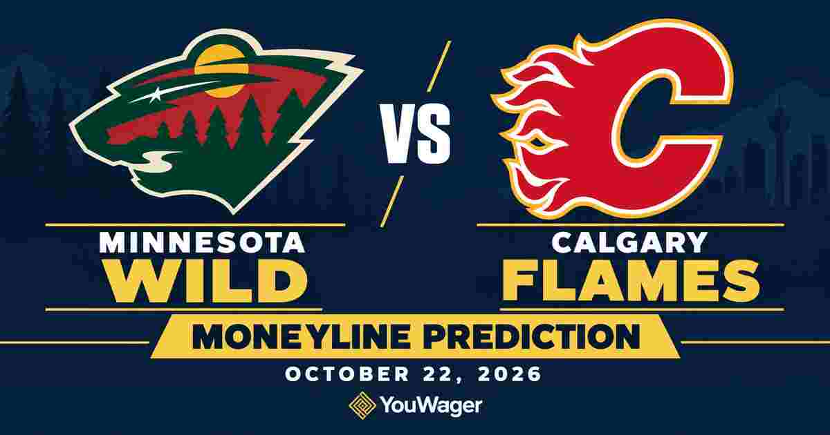 Minnesota Wild vs Calgary Flames Moneyline Prediction, October 22, 2026