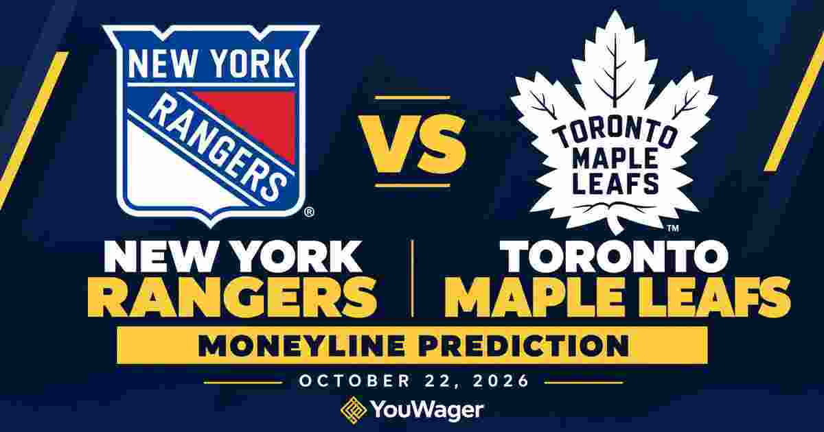New York Rangers vs Toronto Maple Leafs Moneyline Prediction, October 22, 2026