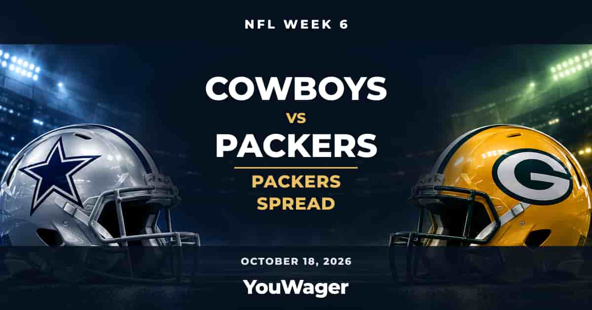 Green Bay Packers Spread Week 6 vs Dallas Cowboys, October 18, 2026