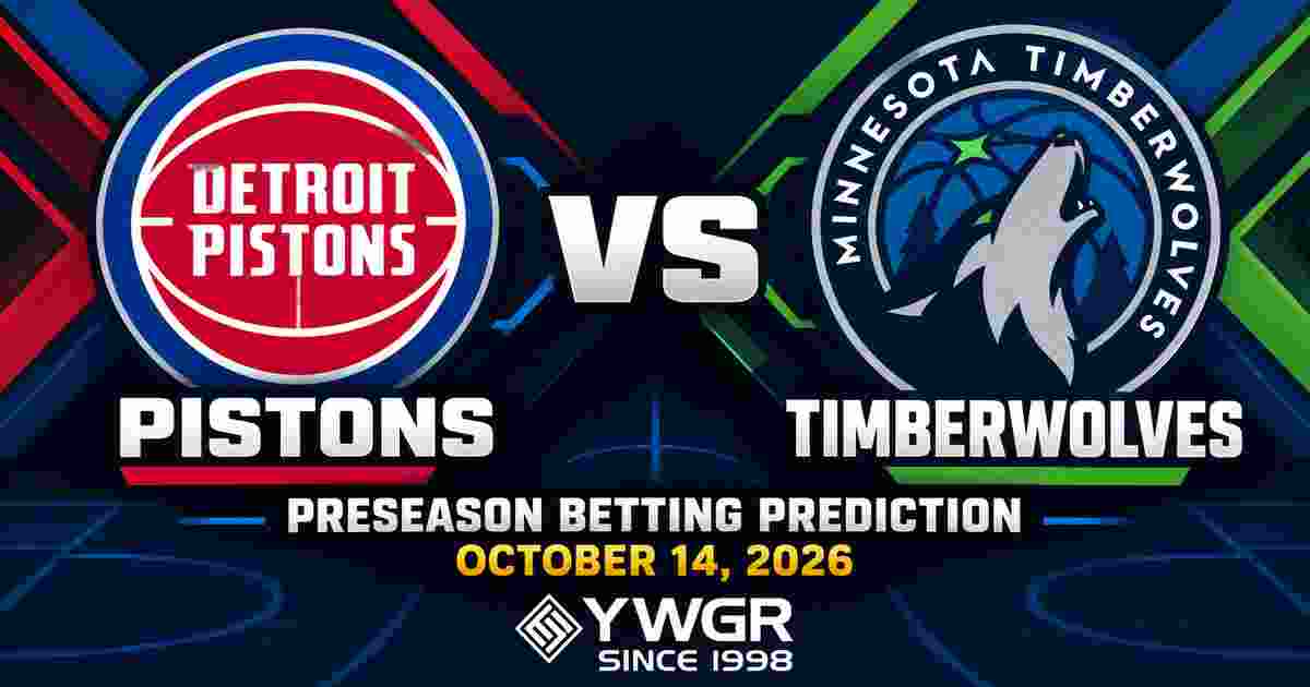 Pistons vs Timberwolves Preseason Betting Prediction, October 14, 2026