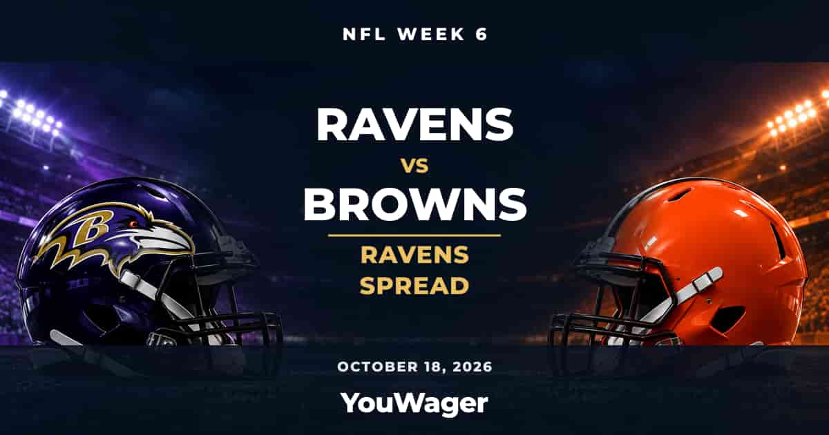 Baltimore Ravens Spread Week 6 vs Cleveland Browns, October 18, 2026