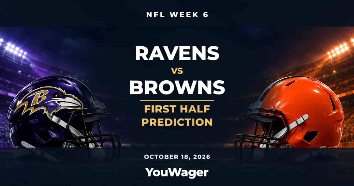 Baltimore Ravens vs Cleveland Browns First Half Prediction, Week 6, October 18, 2026