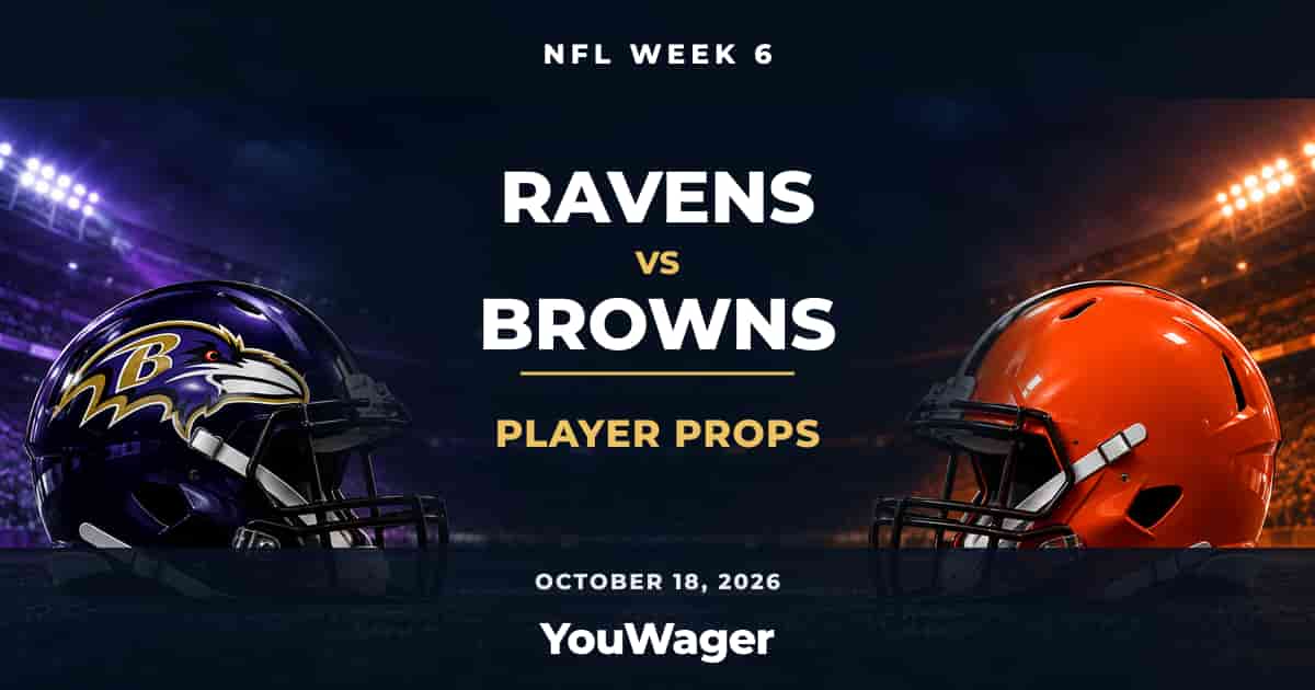 Baltimore Ravens vs Cleveland Browns Player Props, Week 6, October 18, 2026