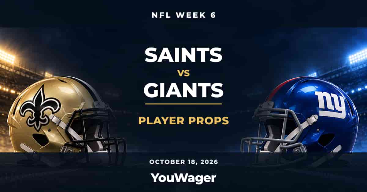 New Orleans Saints vs New York Giants Player Props, Week 6, October 18, 2026