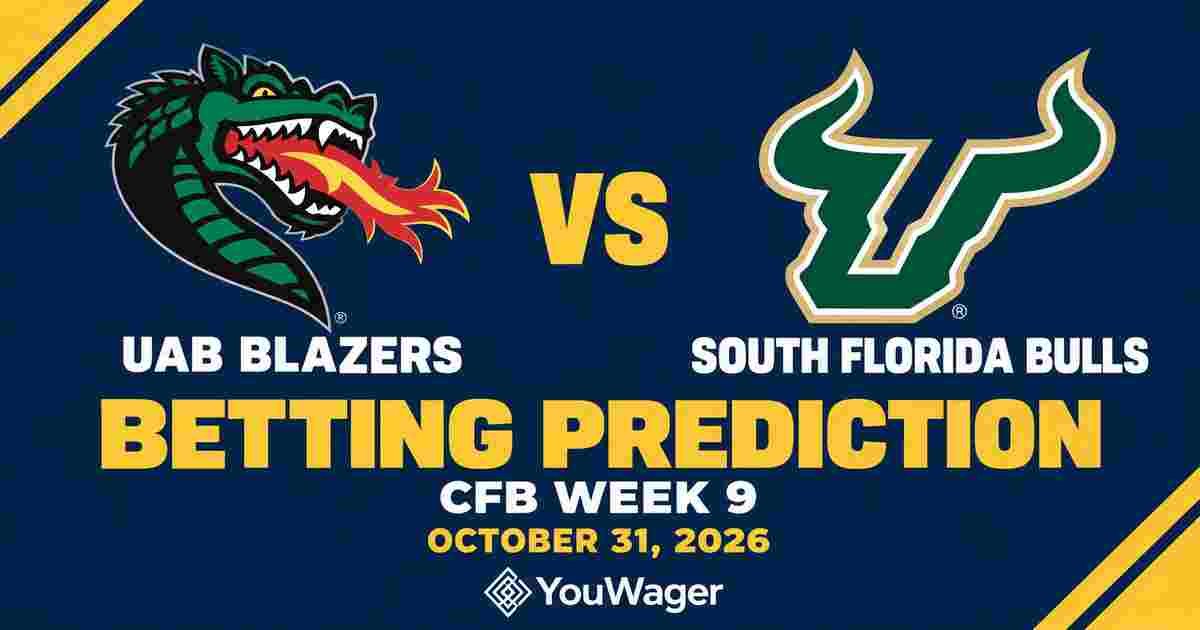 UAB Blazers vs South Florida Bulls Betting Prediction, CFB Week 9 Predictions, October 31, 2026: Who wins?
