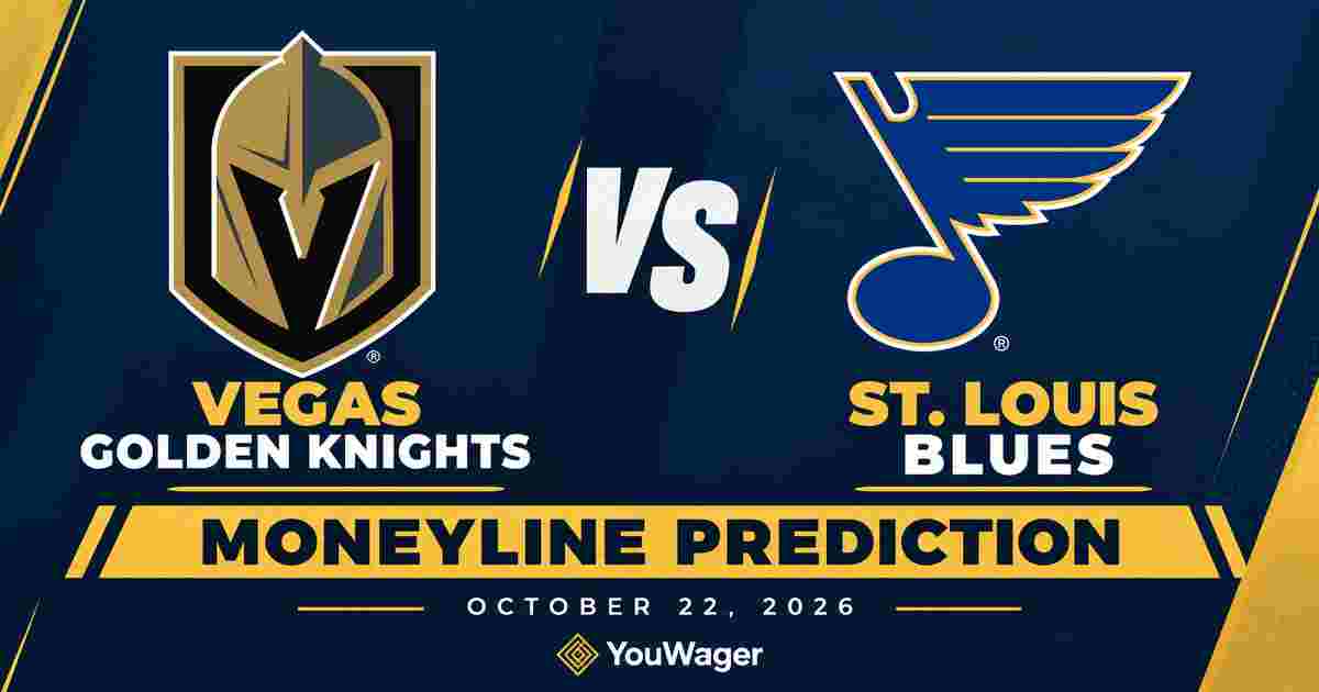 Vegas Golden Knights vs St. Louis Blues Moneyline Prediction, October 22, 2026